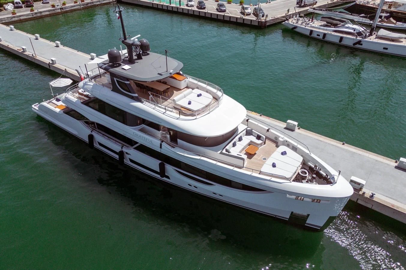 a boat in the water aboard SEAESTA Yacht for Sale