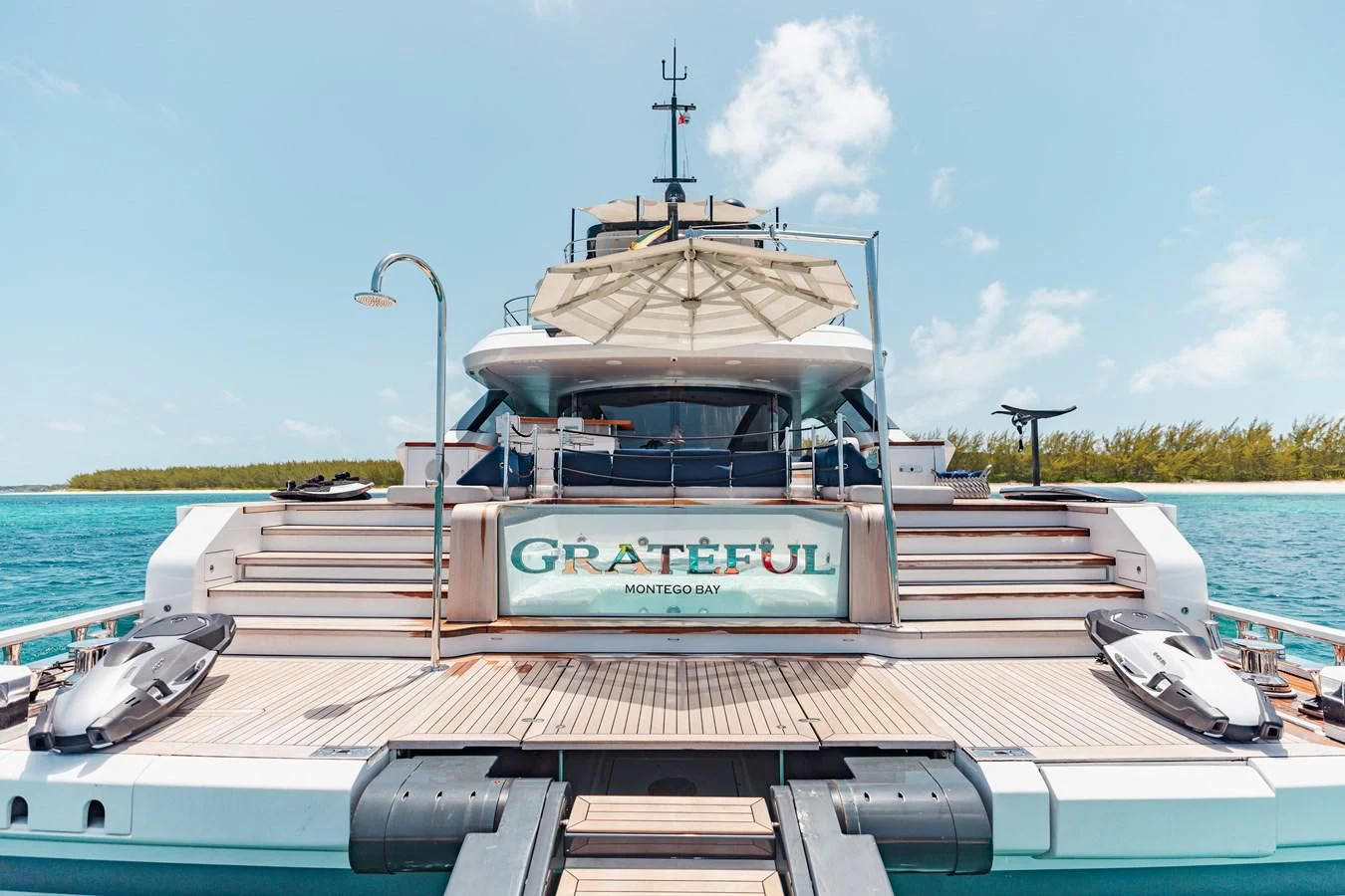 a boat on a dock aboard SEAESTA Yacht for Sale