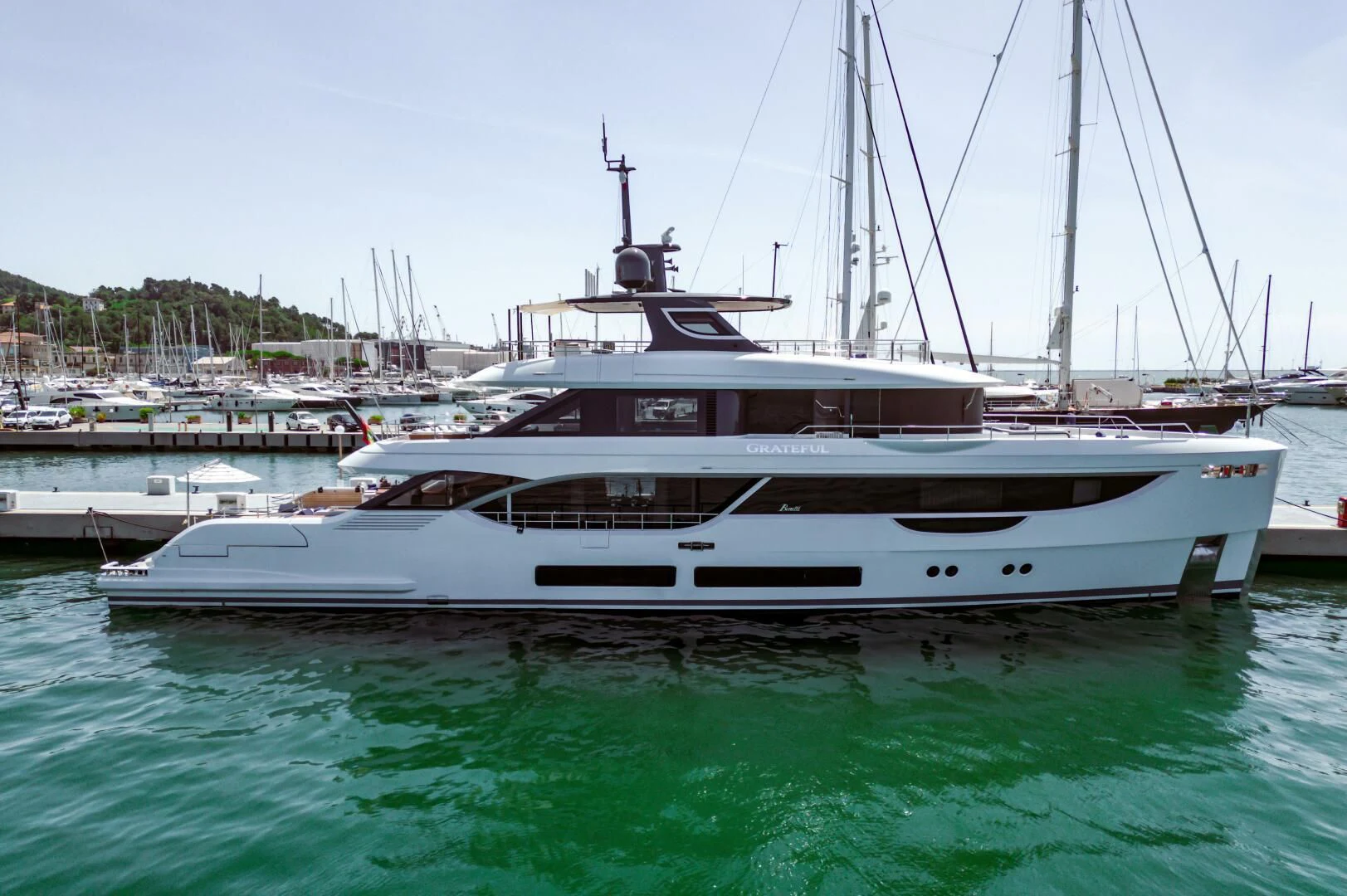 a boat in the water aboard SEAESTA Yacht for Sale