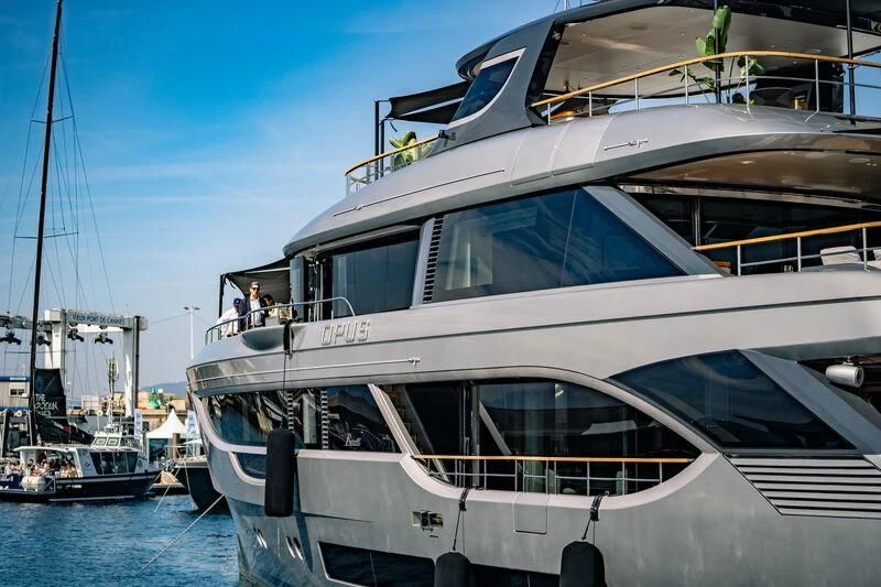 a boat in the water aboard SEAESTA Yacht for Sale