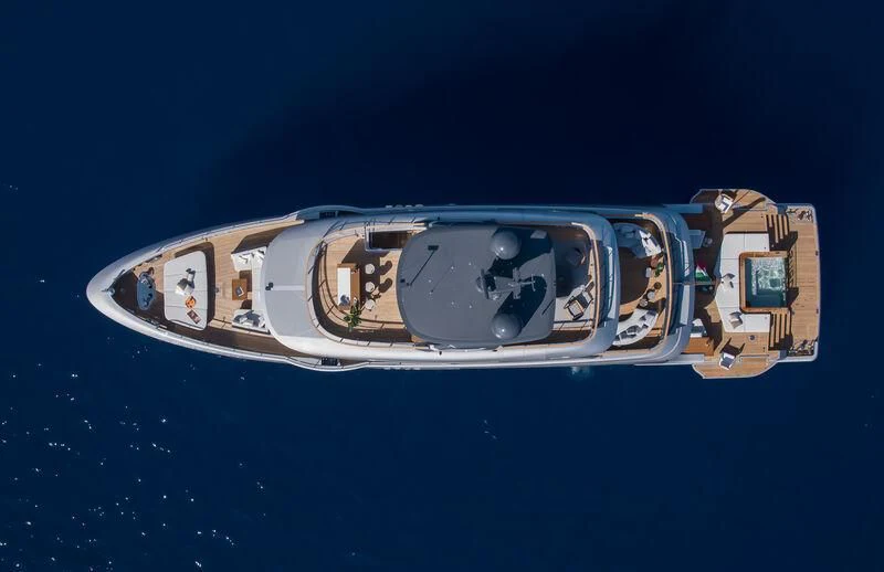 a space ship in space aboard SEAESTA Yacht for Sale