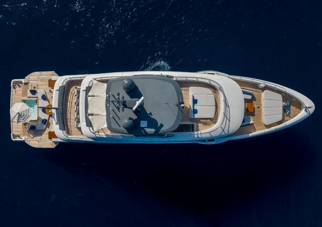 a space ship in outer space aboard SEAESTA Yacht for Sale