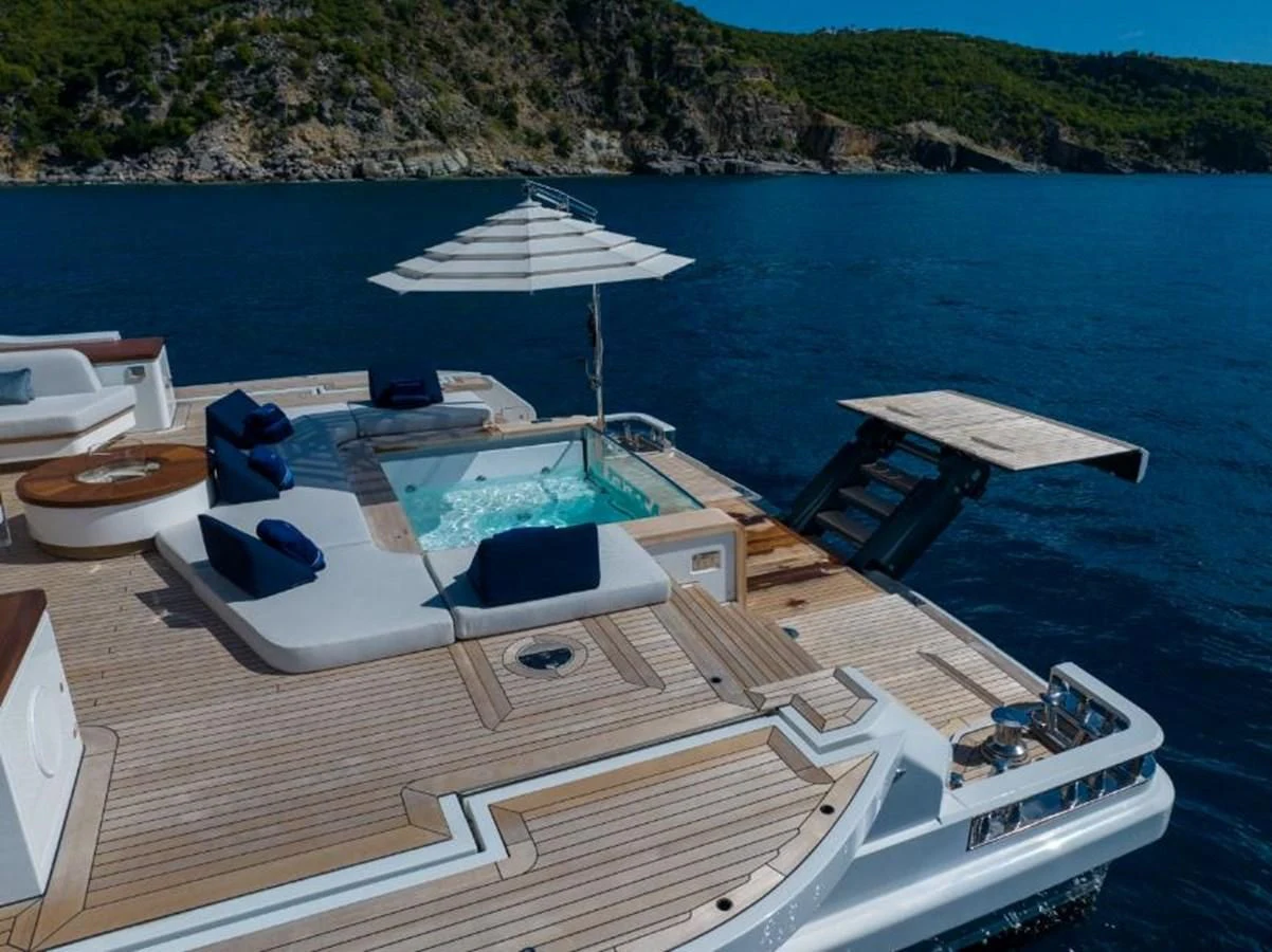 a boat on the water aboard SEAESTA Yacht for Sale