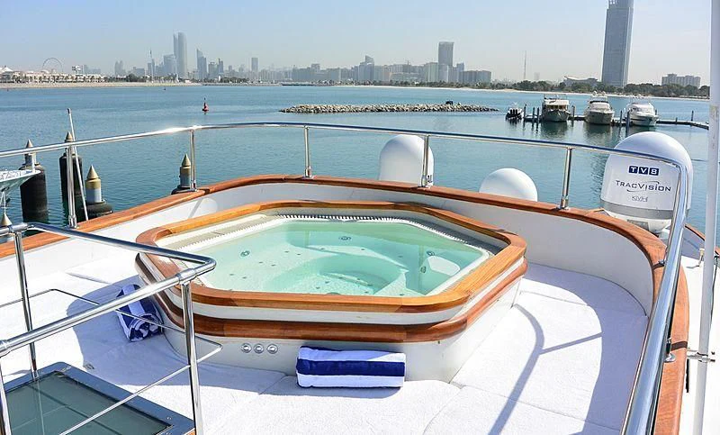 a boat on the water aboard WHITE KNIGHT Yacht for Sale