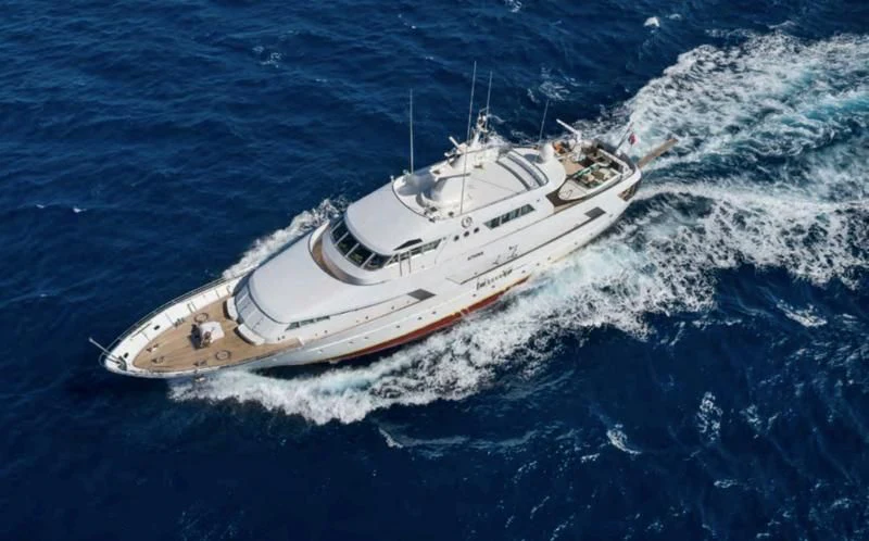 a boat on the water aboard ATHINA Yacht for Sale