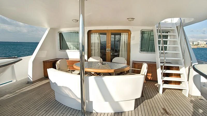 a boat on the water aboard ATHINA Yacht for Sale