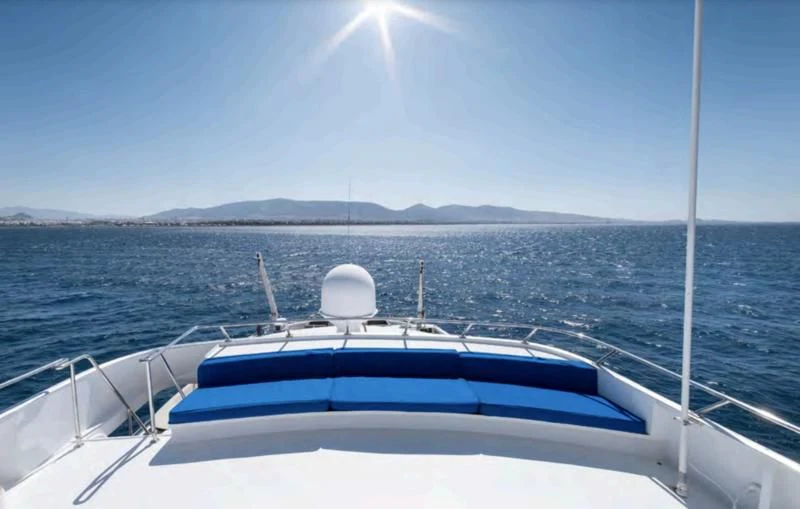 a boat on the water aboard ATHINA Yacht for Sale