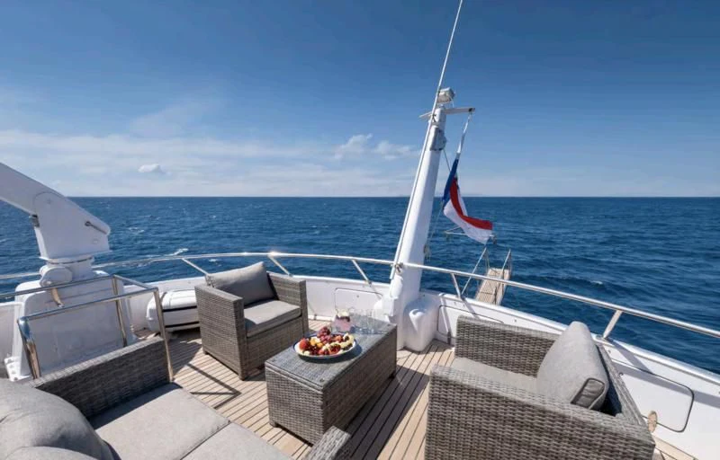 a boat on the water aboard ATHINA Yacht for Sale
