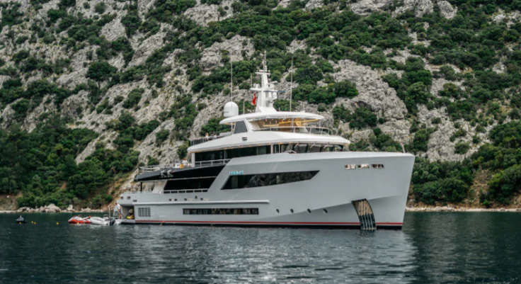 a boat on the water aboard HEEUS Yacht for Sale