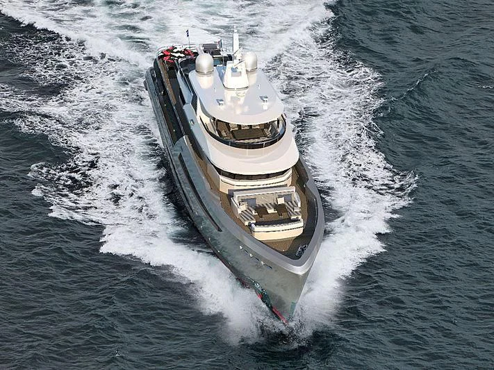 a boat on the water aboard HEEUS Yacht for Sale