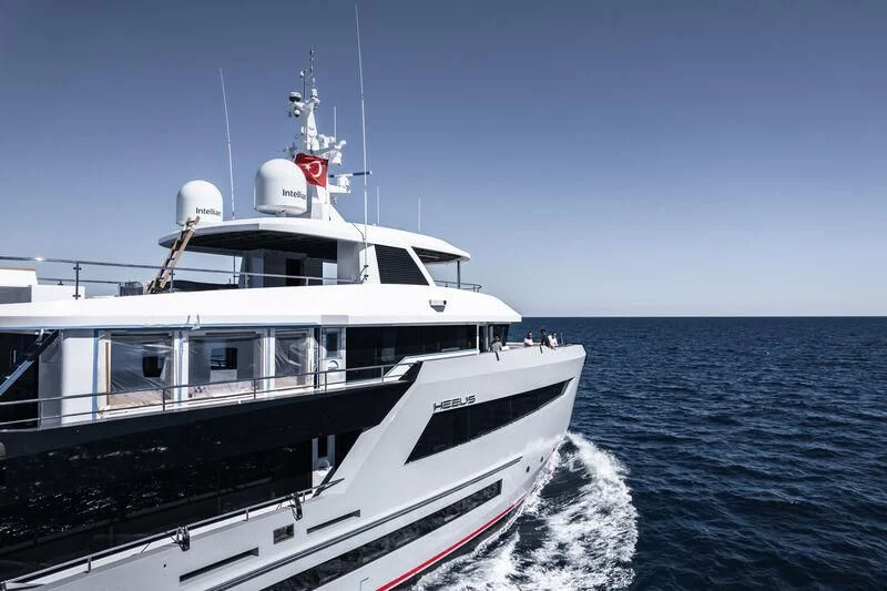a boat on the water aboard HEEUS Yacht for Sale