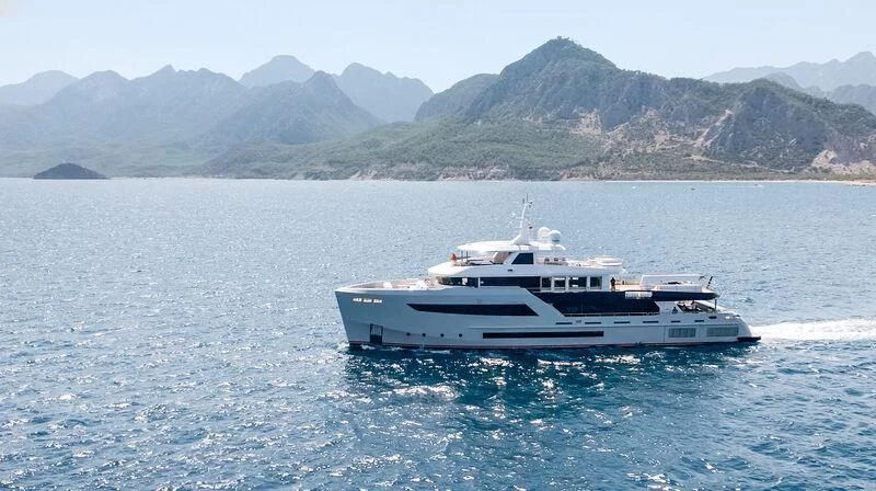 a boat on the water aboard HEEUS Yacht for Sale