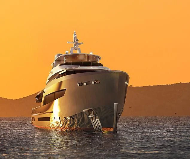 a boat in the water aboard HEEUS Yacht for Sale