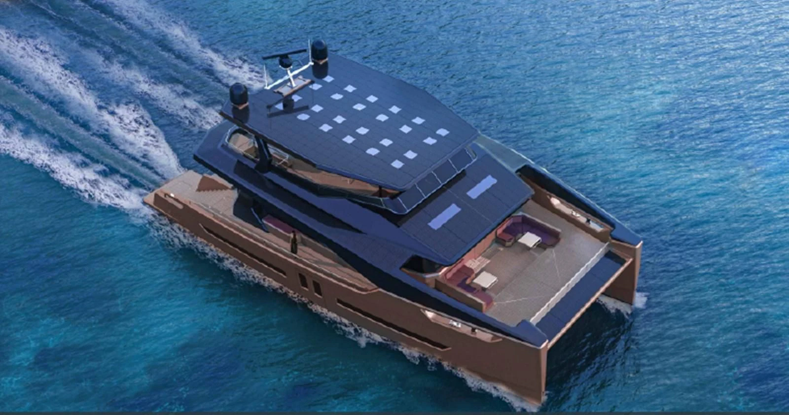 a ship on the water aboard 2023 ALVA YACHTS OCEAN ECO 90 #1 Yacht for Sale