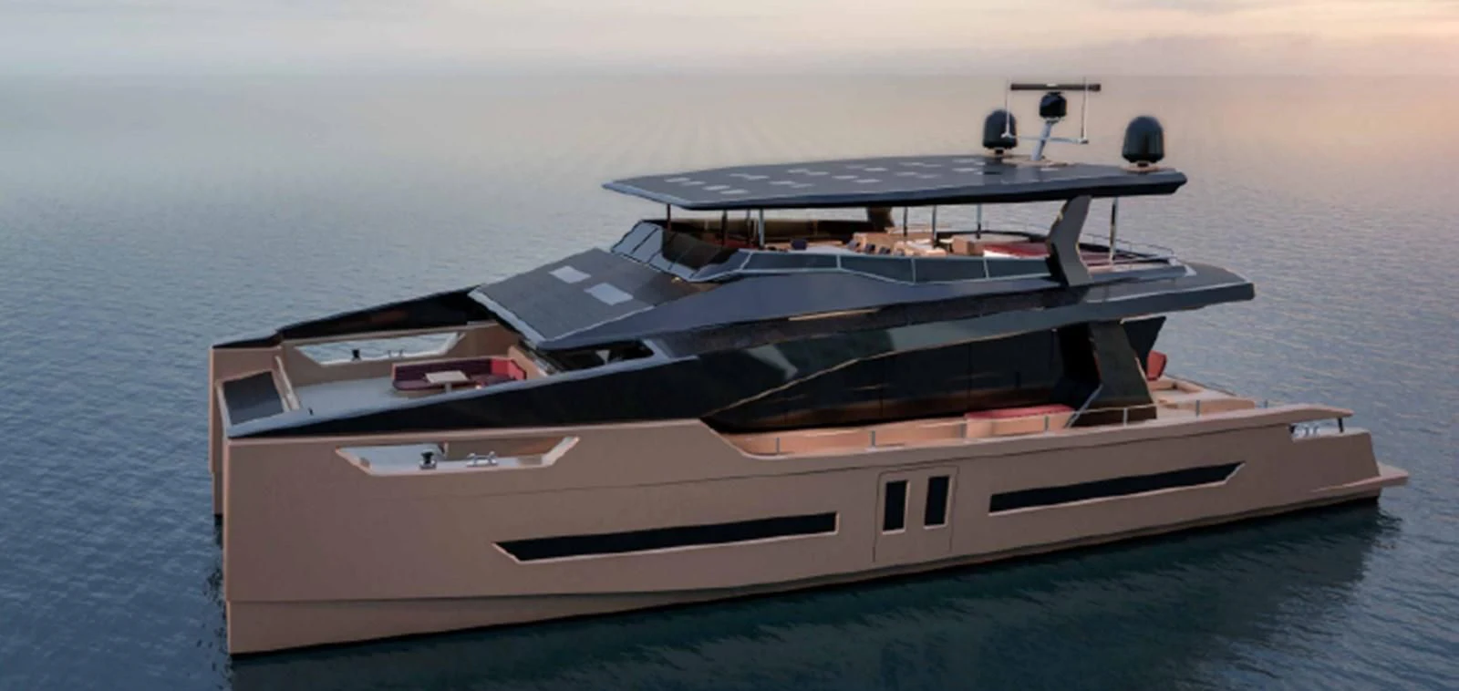 a boat on the water aboard 2023 ALVA YACHTS OCEAN ECO 90 #1 Yacht for Sale