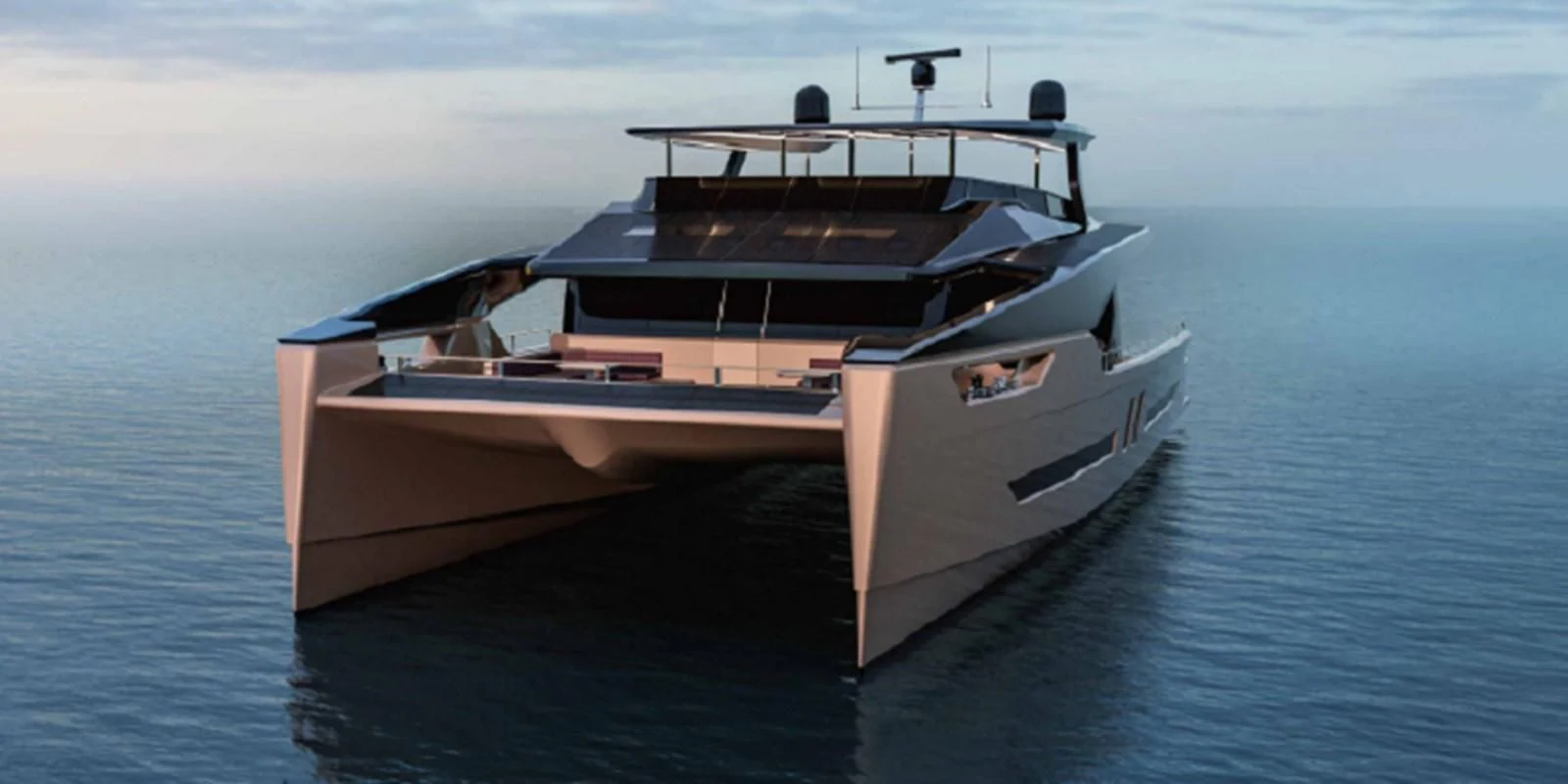 a boat on the water aboard 2023 ALVA YACHTS OCEAN ECO 90 #1 Yacht for Sale