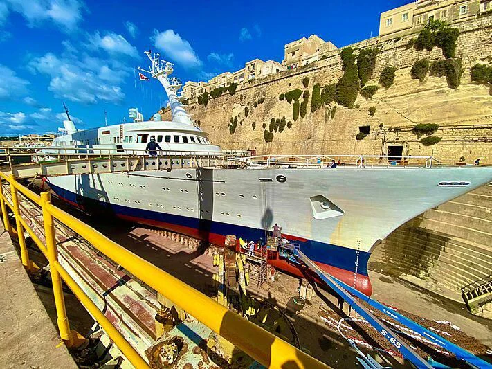 a boat on the water aboard ATLANTIS II Yacht for Sale