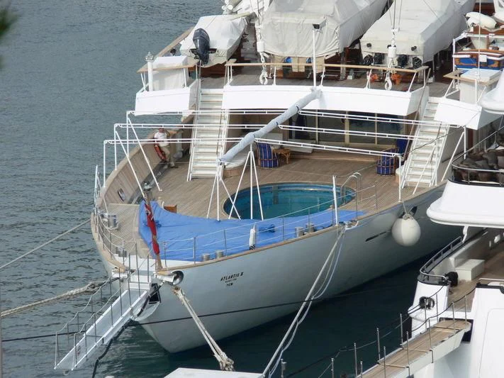 a boat on the water aboard ATLANTIS II Yacht for Sale