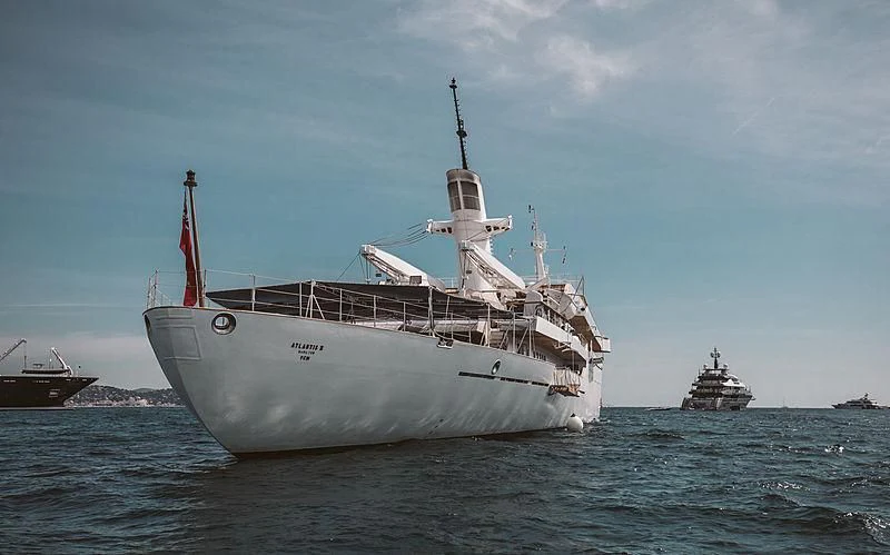 a group of boats in the water aboard ATLANTIS II Yacht for Sale