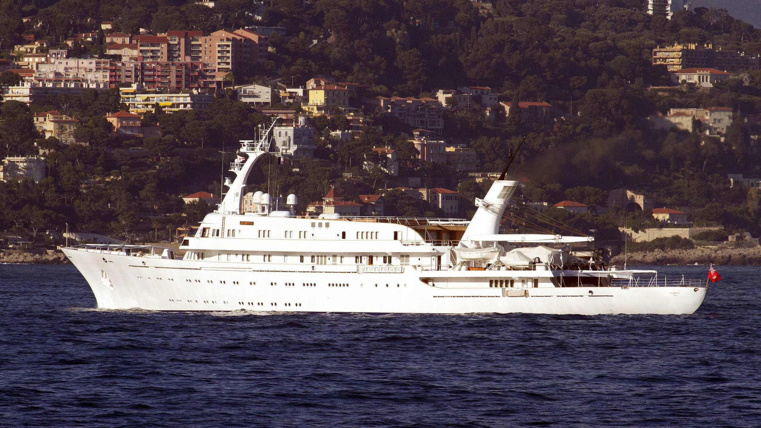 a boat on the water aboard ATLANTIS II Yacht for Sale