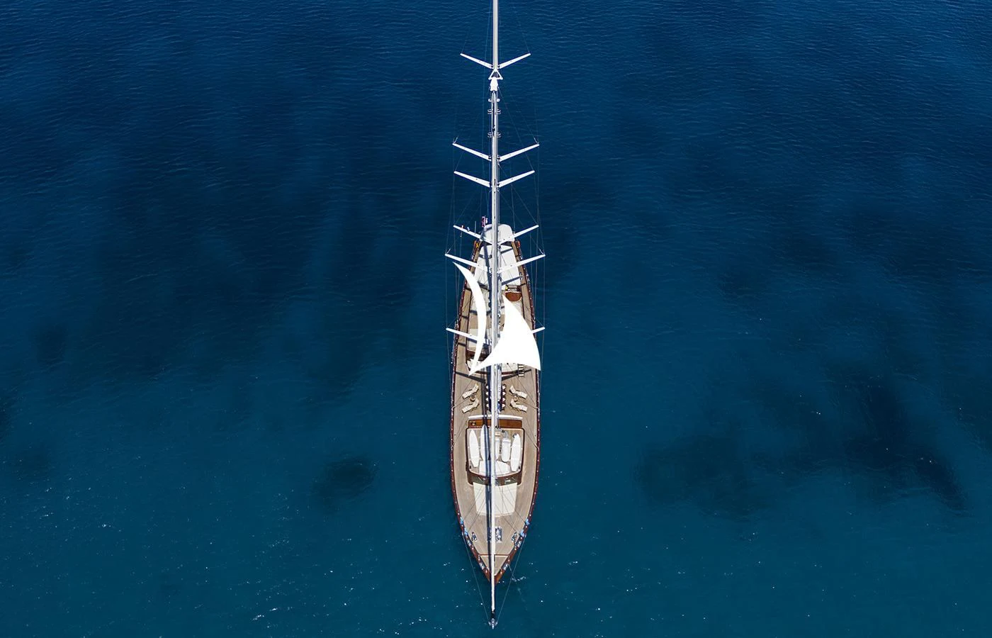 a ship in the water aboard SATORI Yacht for Charter