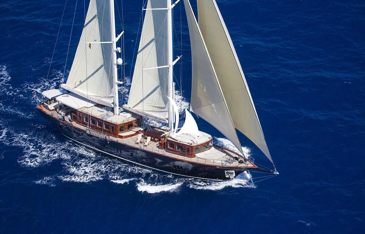 a boat on the water aboard SATORI Yacht for Charter