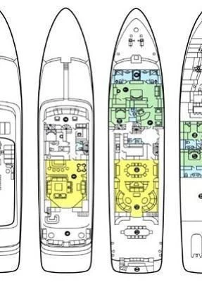 diagram aboard SATORI Yacht for Charter