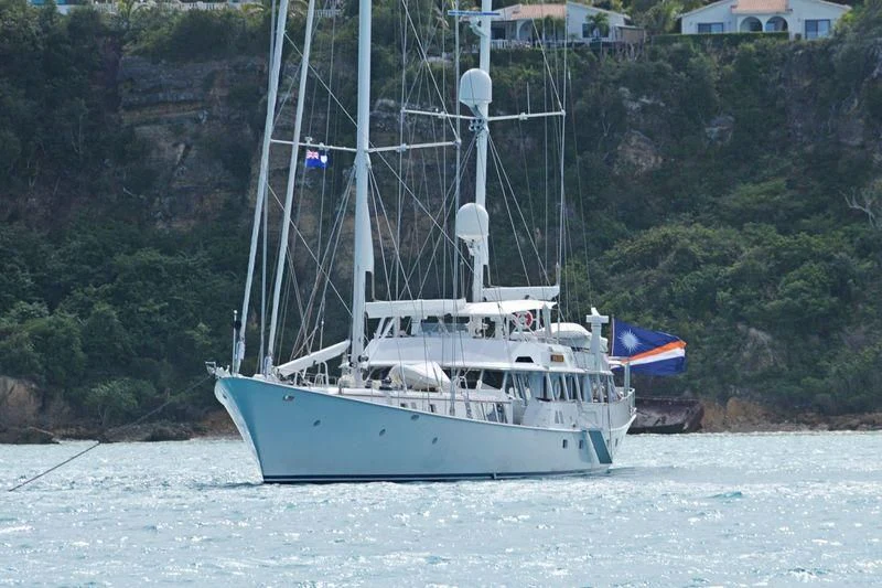 a boat on the water aboard MIKADO Yacht for Sale