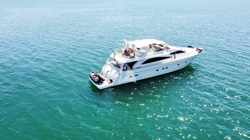 a boat in the water aboard MAGIC SIX Yacht for Sale