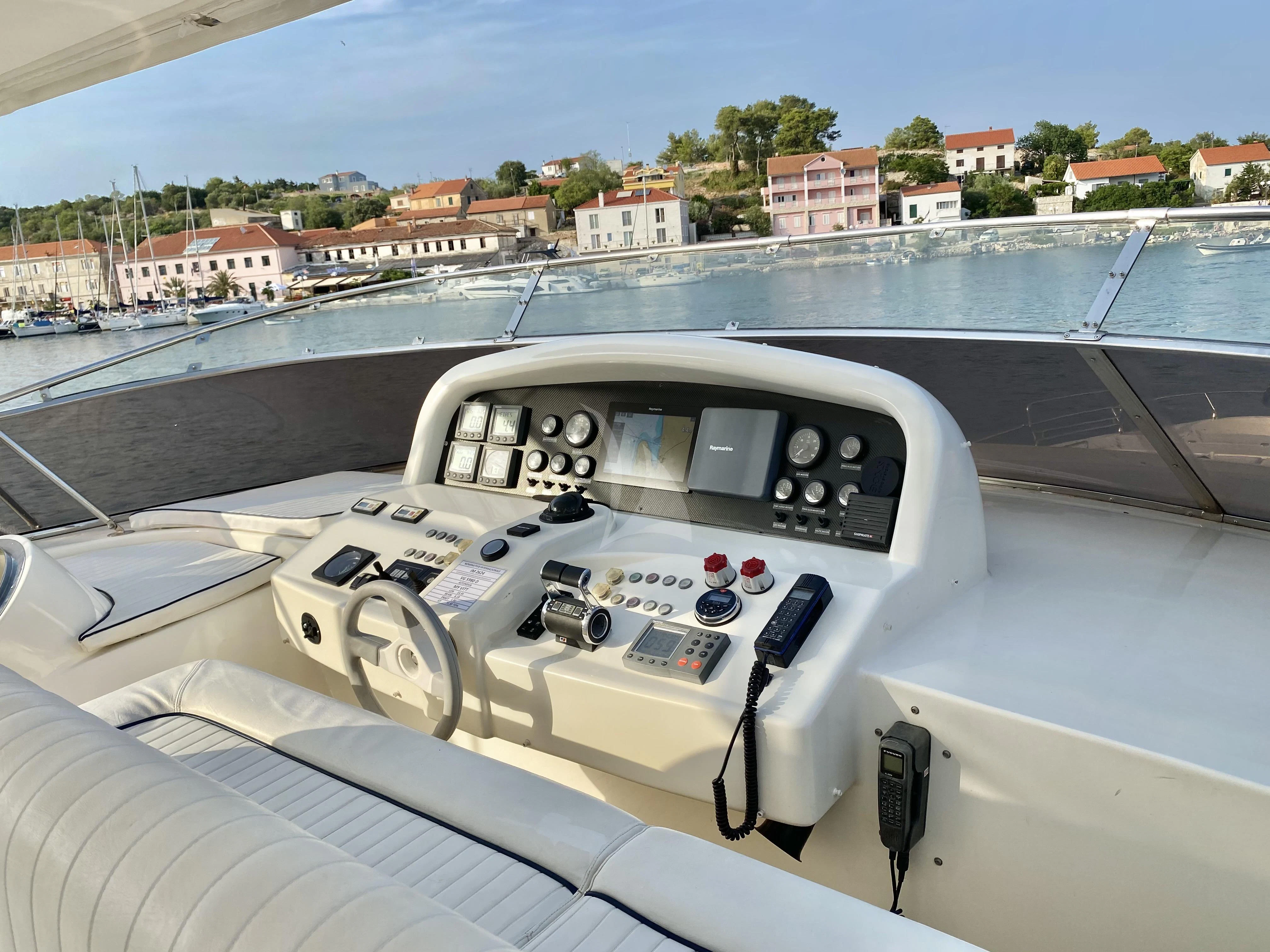 a cockpit of a plane aboard MAGIC SIX Yacht for Sale