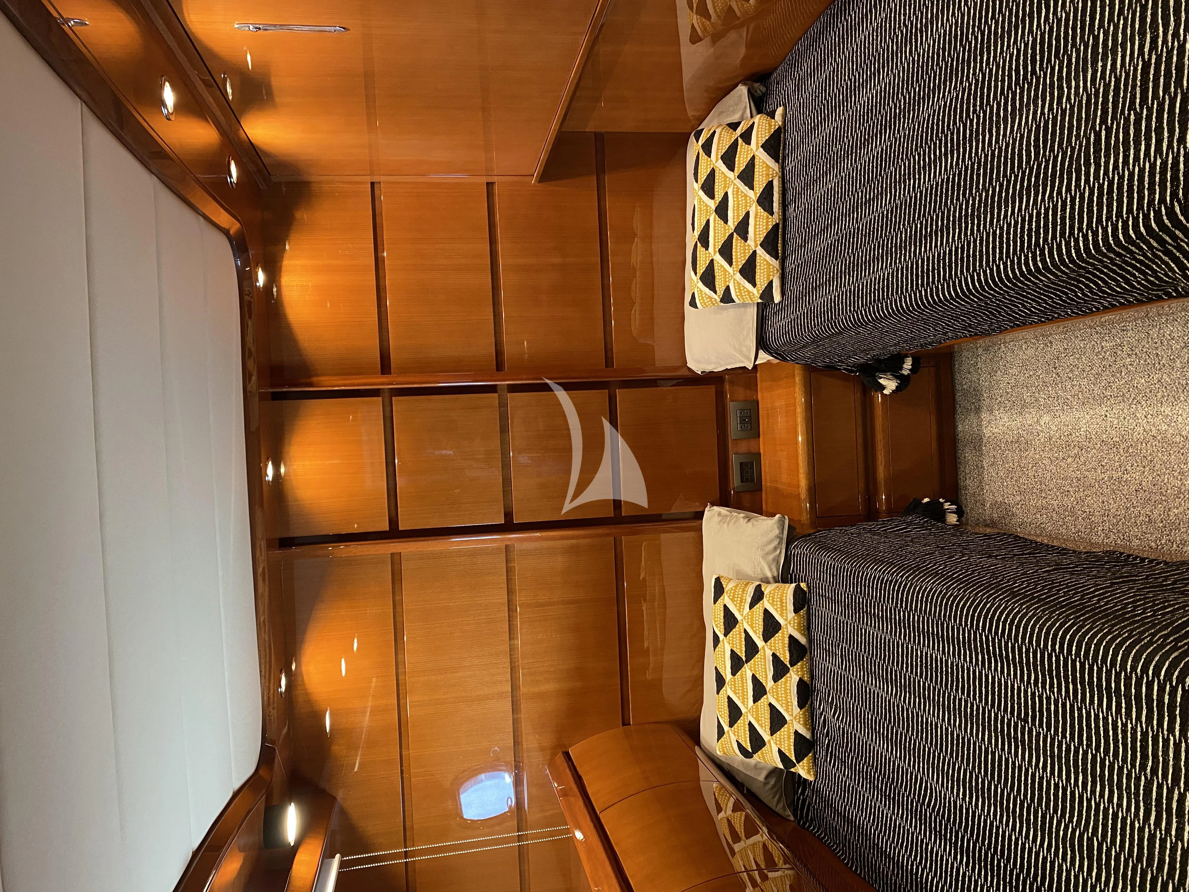 a bathroom with a shower aboard MAGIC SIX Yacht for Sale