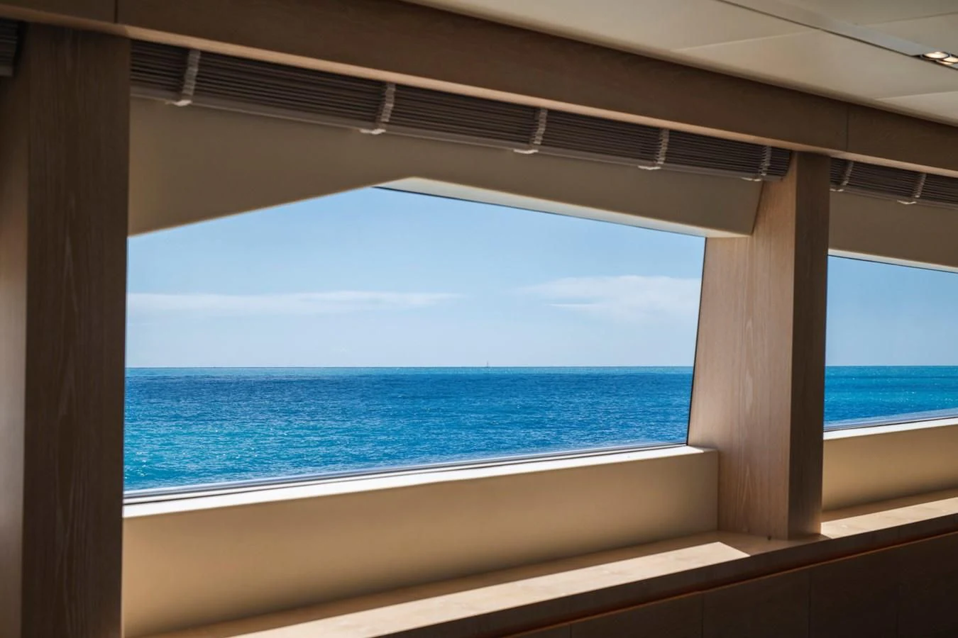 a view of the ocean from a balcony aboard FAST & FURIOUS Yacht for Charter