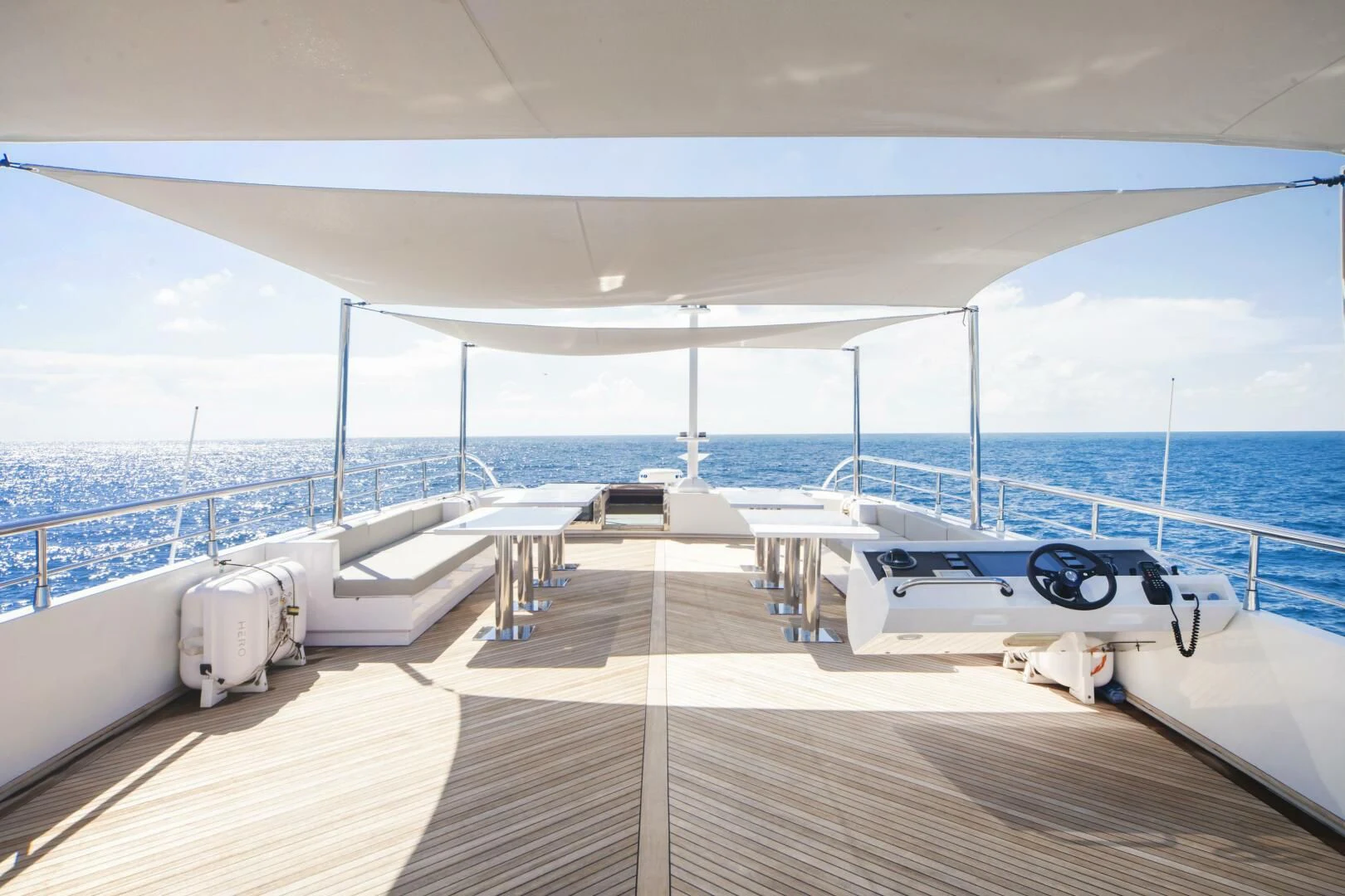 a boat on a body of water aboard FAST & FURIOUS Yacht for Charter