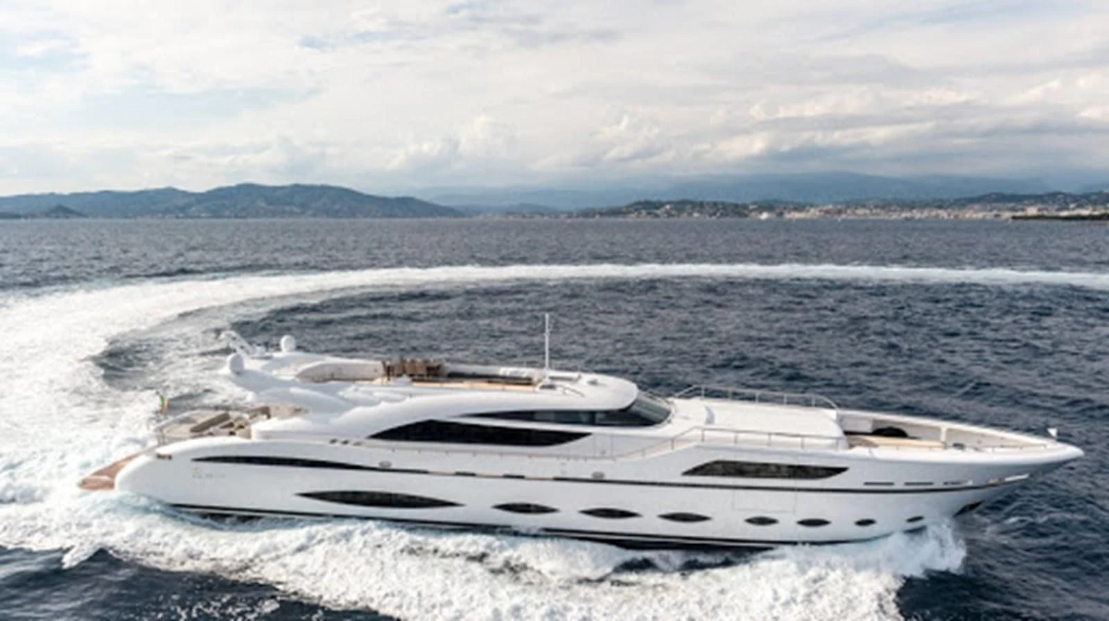 a boat on the water aboard FAST & FURIOUS Yacht for Charter