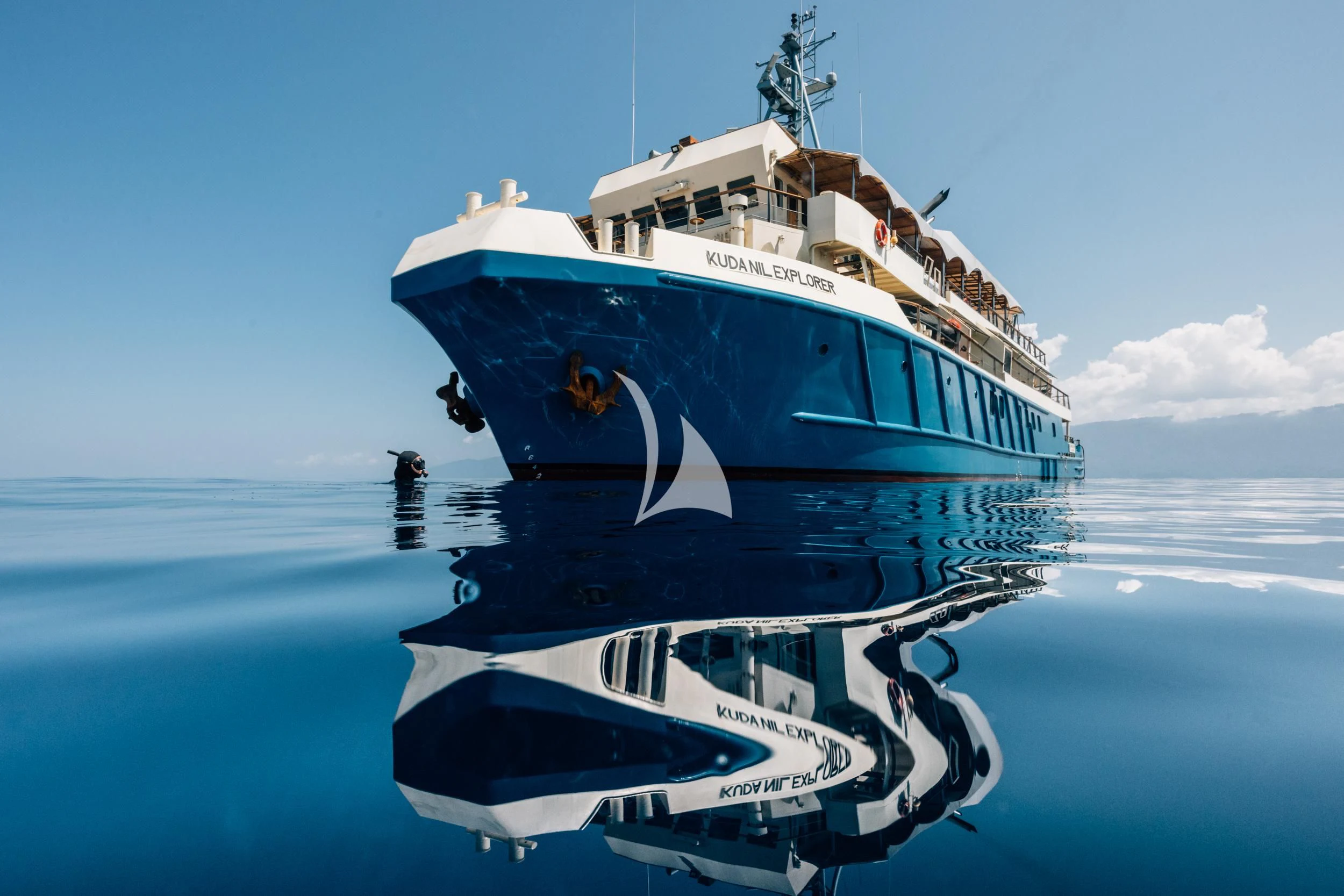 a boat in the water aboard KUDANIL EXPLORER Yacht for Sale
