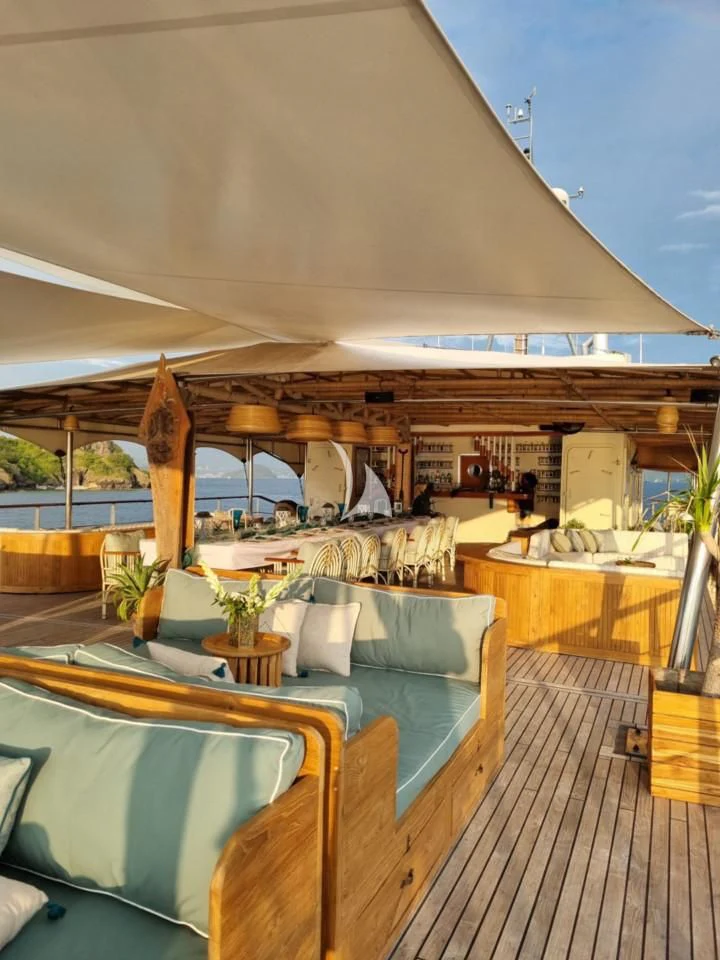 a large modern house aboard KUDANIL EXPLORER Yacht for Sale