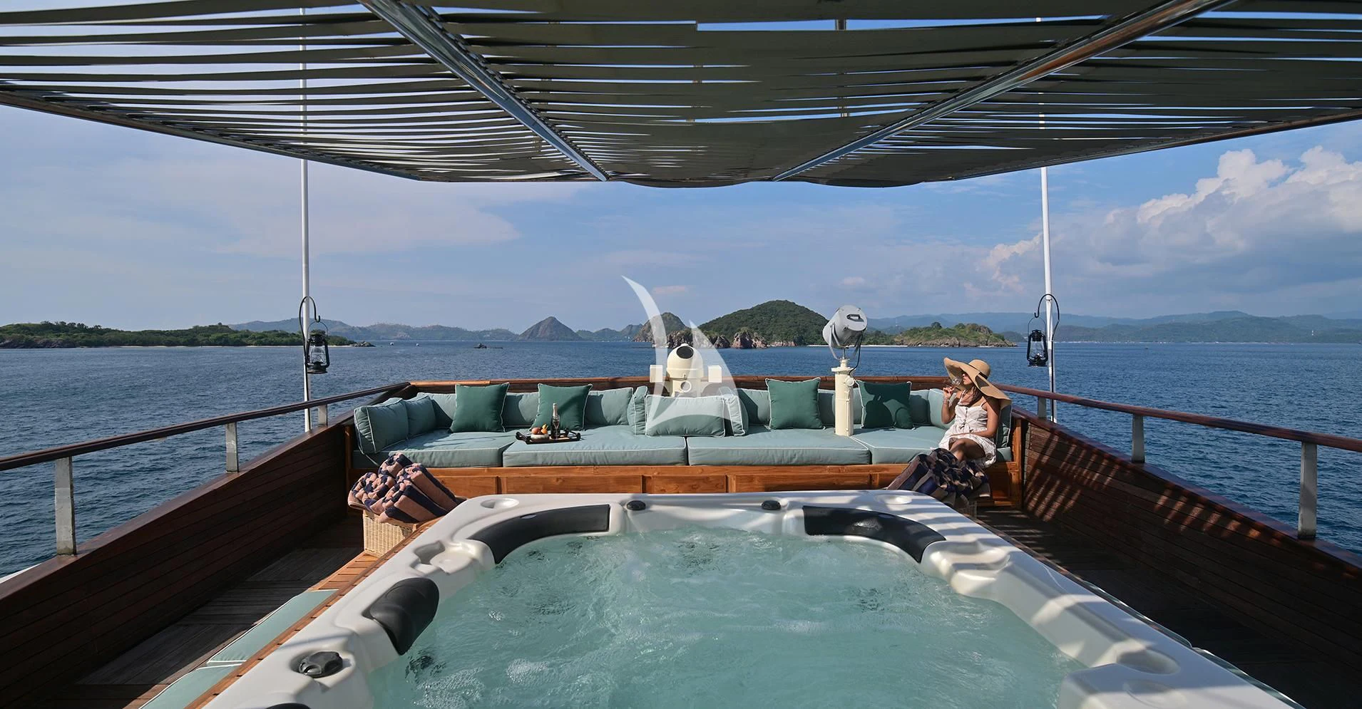 a boat on the water aboard KUDANIL EXPLORER Yacht for Sale