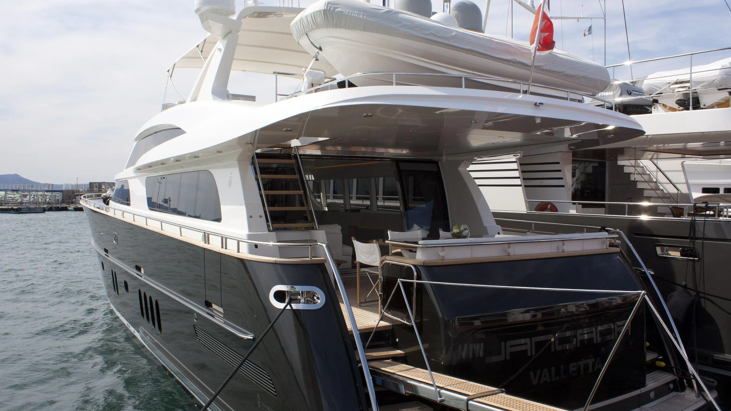 a boat on the water aboard MR. MAVERICK Yacht for Sale