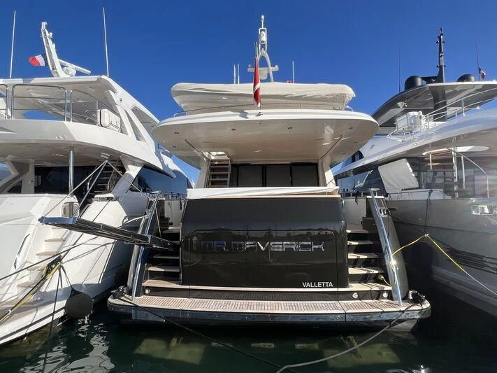 a few boats docked aboard MR. MAVERICK Yacht for Sale