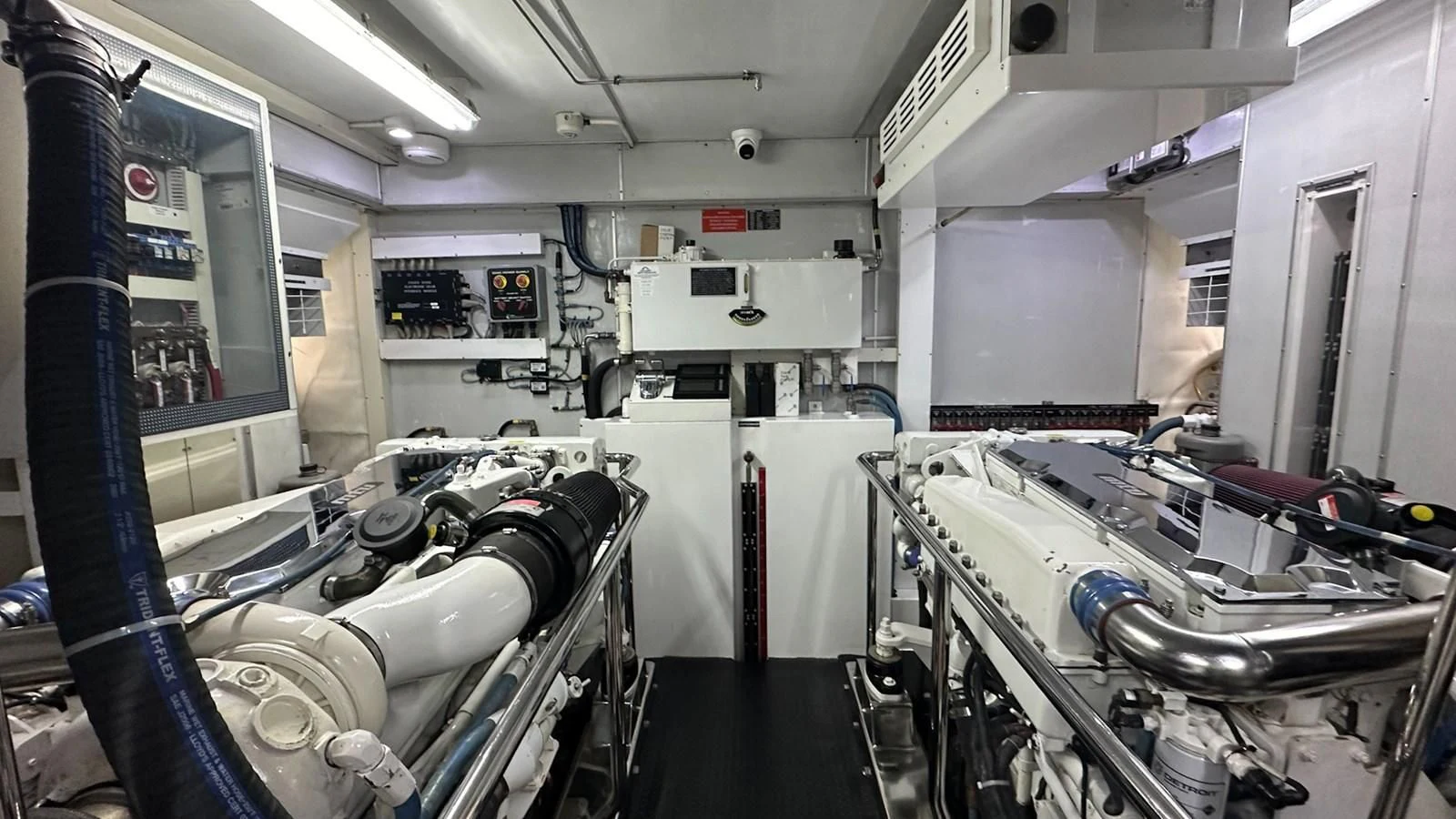 a room with machinery aboard SALVATORE II Yacht for Sale