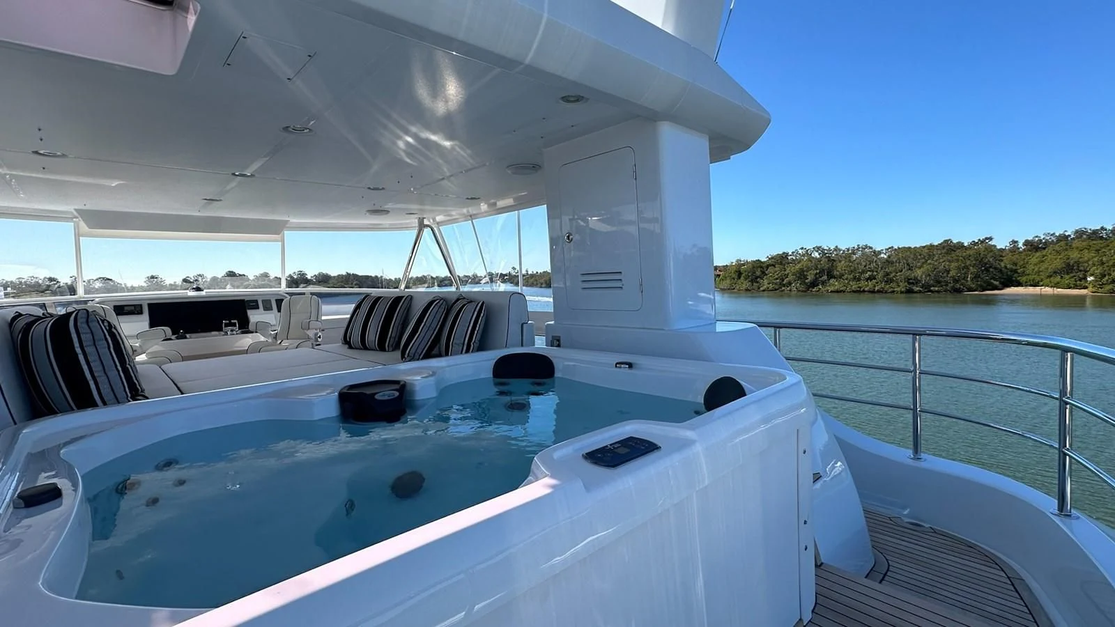 a boat on the water aboard SALVATORE II Yacht for Sale