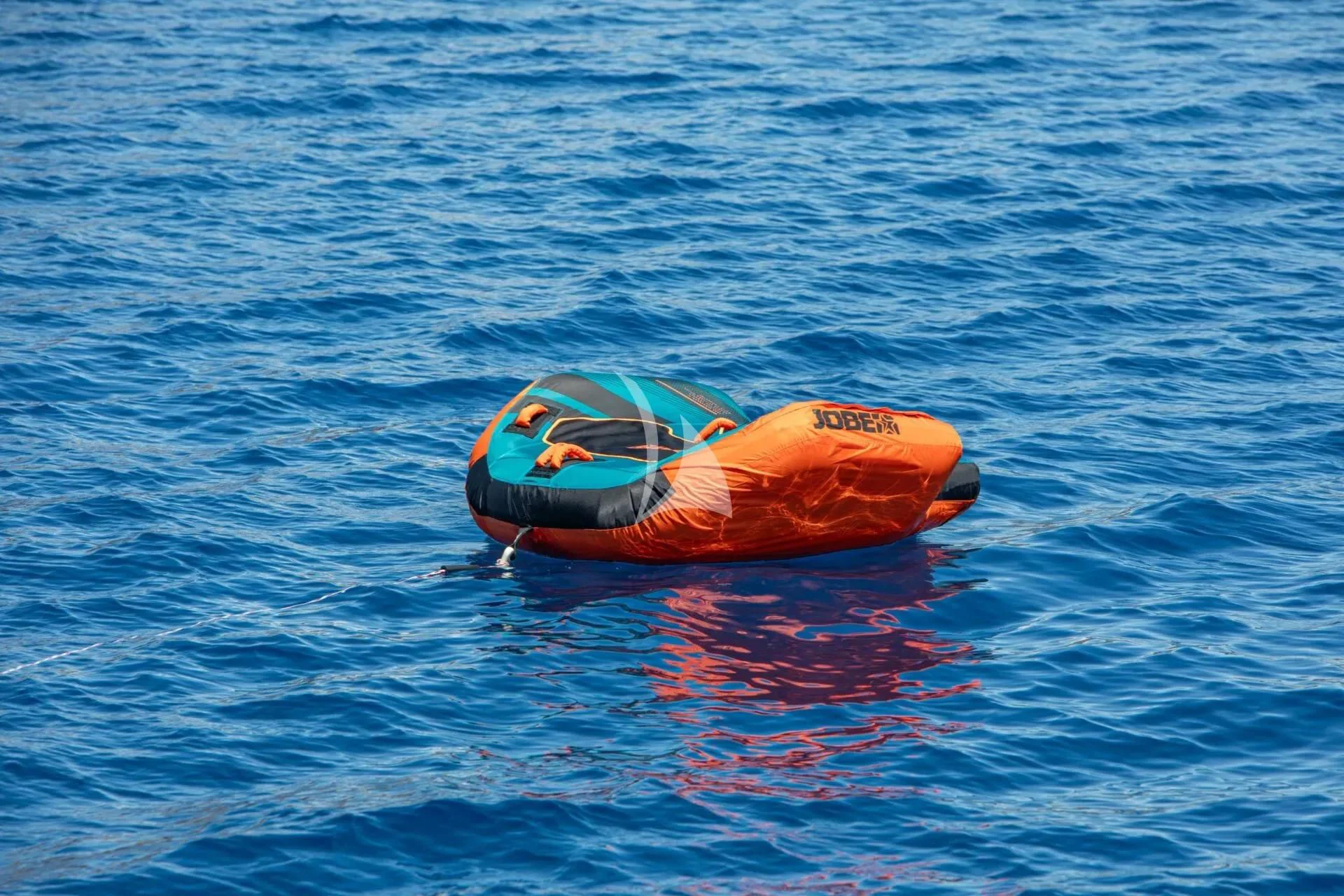 a floating object in the water aboard ARIA Yacht for Charter