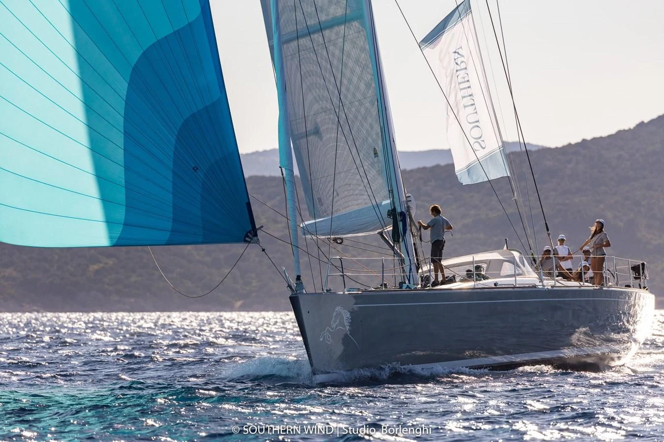 a sailboat on the water aboard ARIA Yacht for Charter