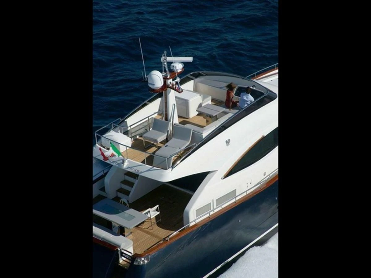 a boat on the water aboard AUSTIN PARKER - 72 FLY Yacht for Sale