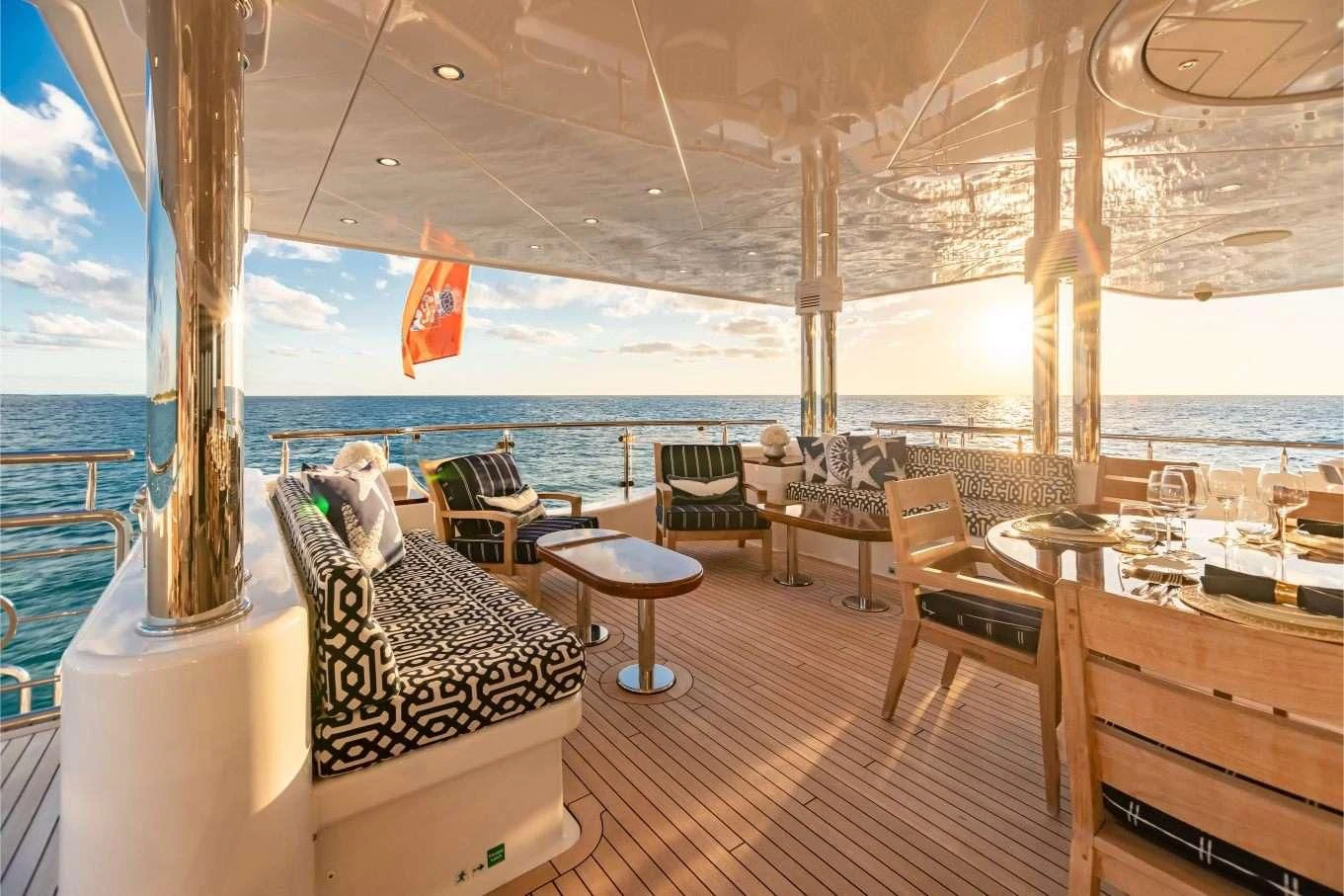 a boat on the water aboard NEENAH Yacht for Charter