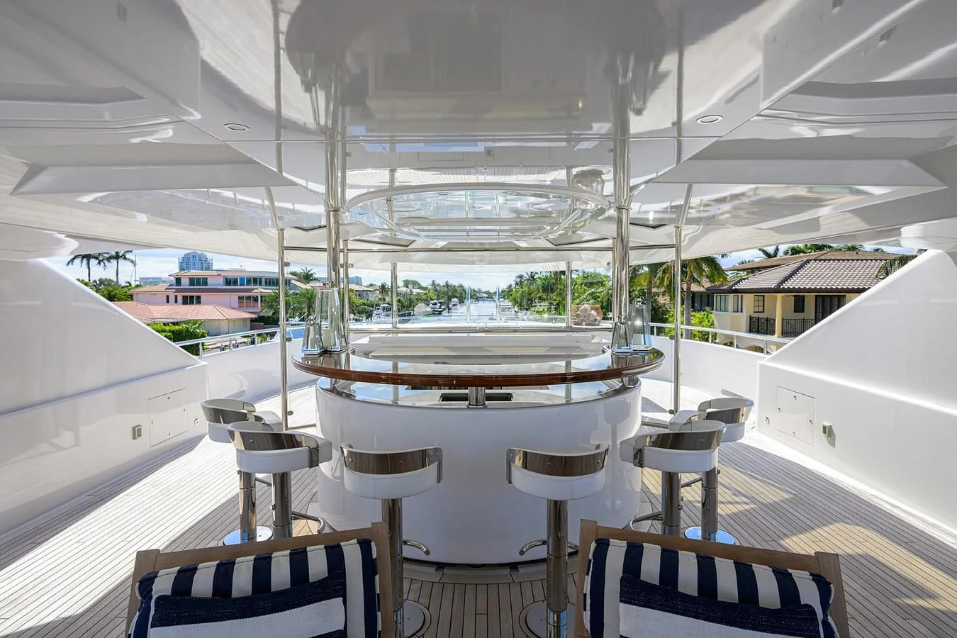 a boat on the water aboard NEENAH Yacht for Charter
