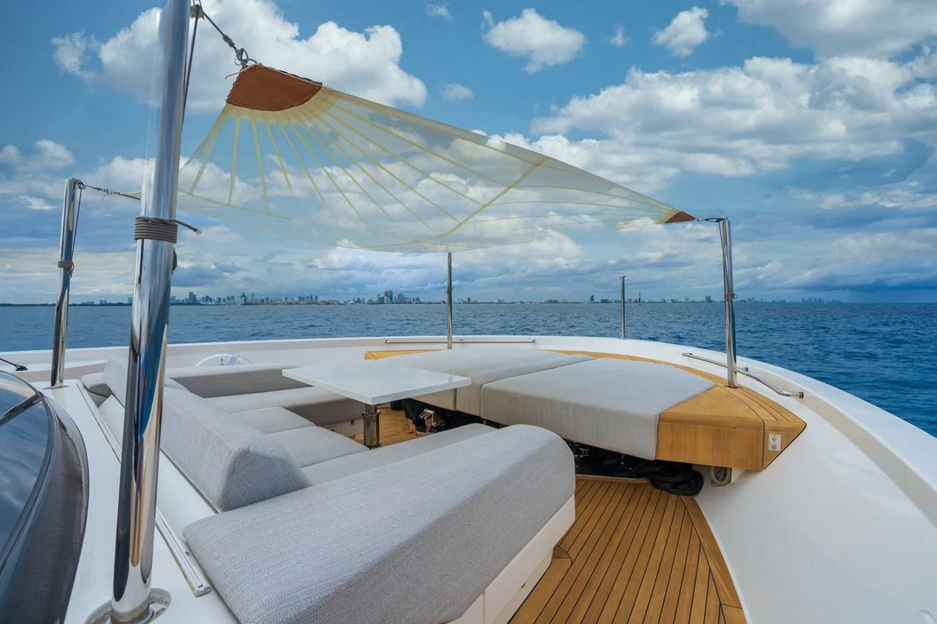 a boat on the water aboard GATSBY Yacht for Charter