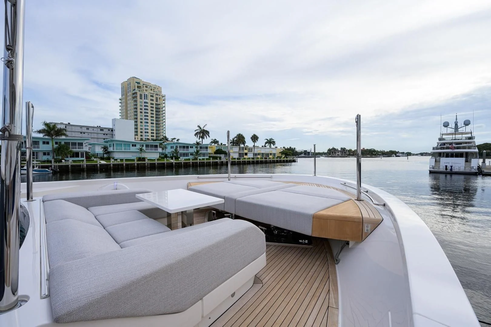 a boat on the water aboard GATSBY Yacht for Charter