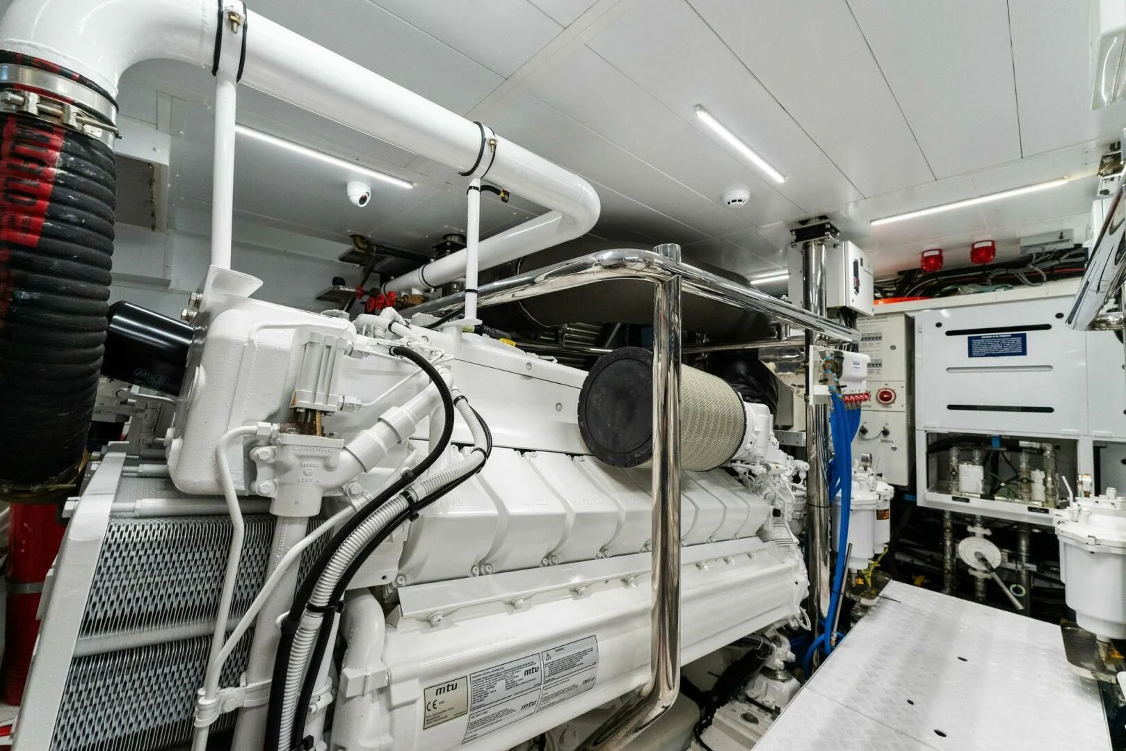 a large white machine aboard GATSBY Yacht for Charter