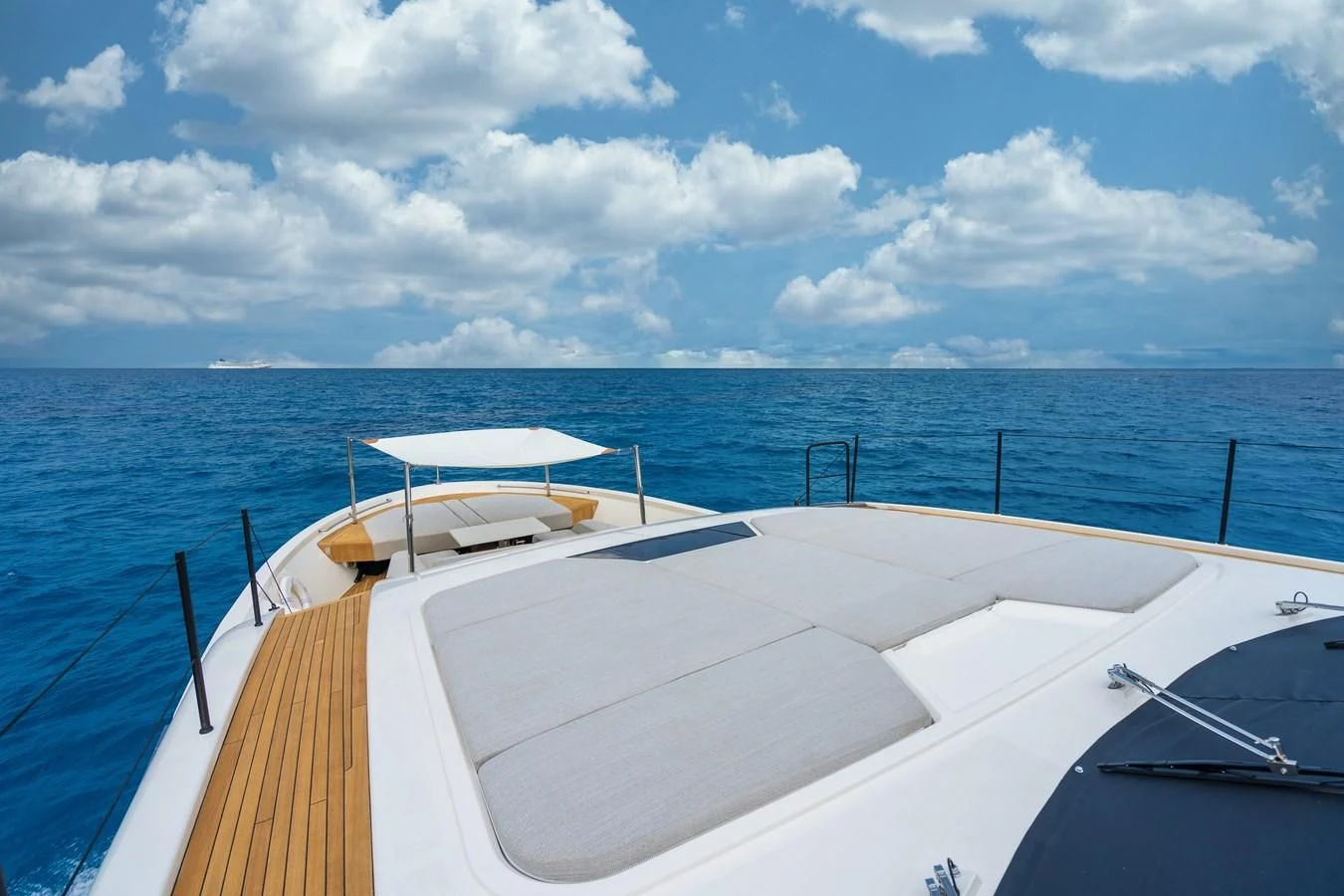 a boat on the water aboard GATSBY Yacht for Charter